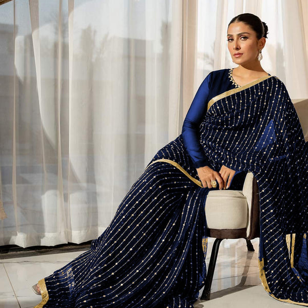 Permium saree full embroided for women