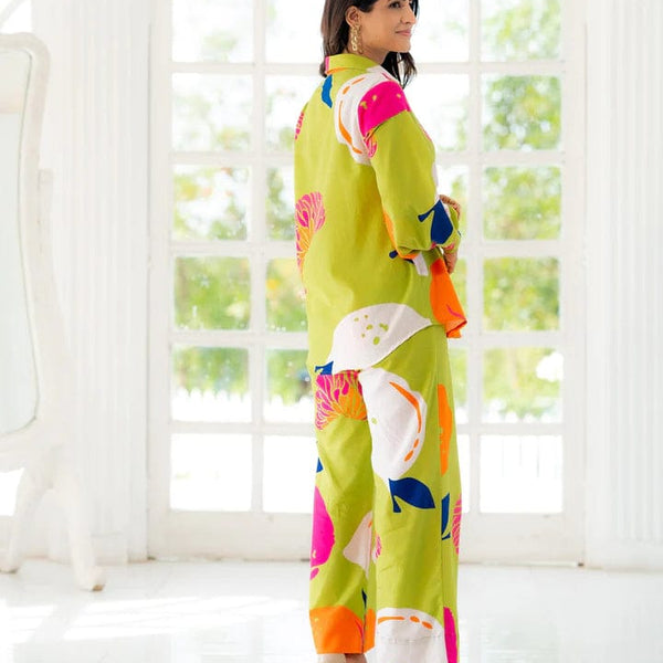 🌟 Chic Harper Print Lawn Cotton Set 🌟 Stylish Full-Sleeve Top & Trousers